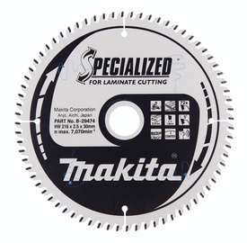 Lõikeketas Makita B-29474, 216 mm x 30 mm