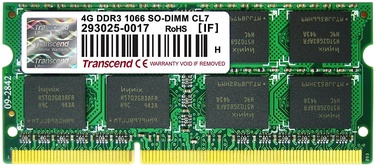 Operatīvā atmiņa (RAM) Transcend TS4GAP1066S DDR3 (SO-DIMM) 4 GB