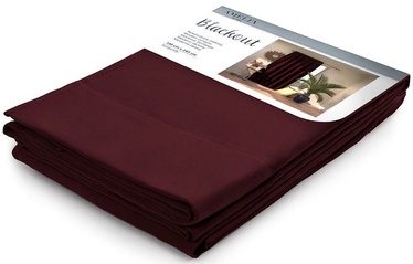 Ночные шторы AmeliaHome Pleat Blackout, бордо, 140 см x 245 см