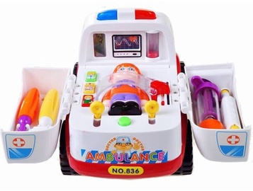 Rotaļlietu ārsta komplekts Hola Activity Toy Little Learning Ambulance