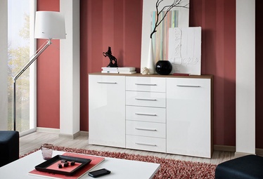 Komoda ASM Galino Fox Plum/White Gloss Front
