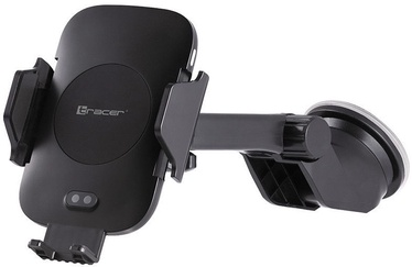Telefono laikiklis Tracer Car Holder With Wireless Charger 10W Black