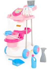 Mājsaimniecības rotaļlieta Wader-Polesie Cleaning Trolley, daudzkrāsaina