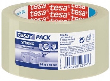 Tesa Strong Packaging Tape 66m Transparent