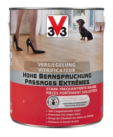 Grindų lakas V33, bespalvis, pusiau matinis, 0.75 l