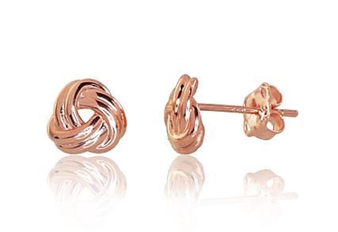 Diamond Sky 14K Red Gold Earrings Golden Whirlwind III Solid Gold 585