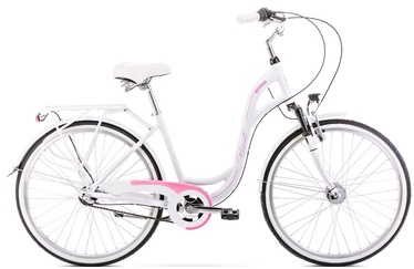 Velosipēds Romet Symfonia 2.0 2126563, balta/rozā, 19", 26"