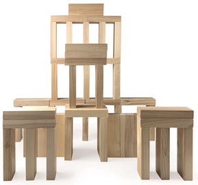 Деревянные кубики Amo Toys Spring Summer XL Wooden Blocks