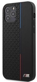 BMW Triangles Tricolor Line Back Case For Apple iPhone 12/12 Pro Black