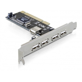 Adapteris Logilink PCI Card USB 2.0 4+1 Port - USB adapter
