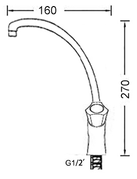Köögisegisti Thema Lux Atlanta CD-51605A, kroom