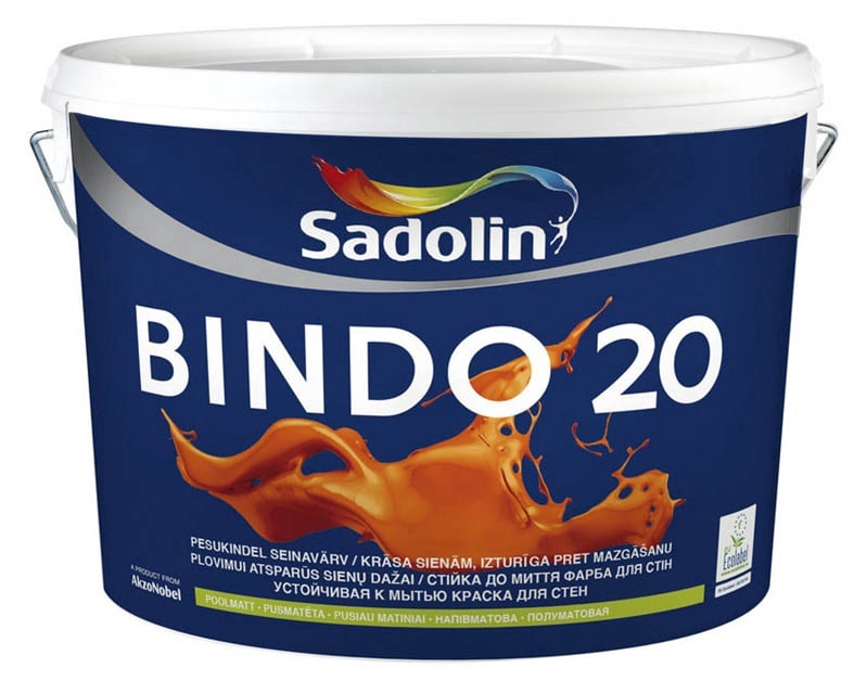 Краска Sadolin Bindo 20, белый, 10 л