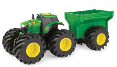 Tomy John Deere Monster Treads Tractor With Wagon 46260
