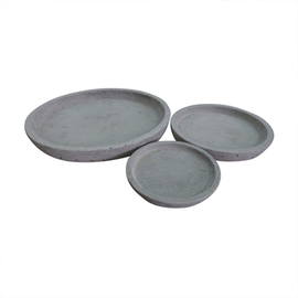 Puķu poda šķīvis Domoletti RP16-516, pelēka, 260 mm