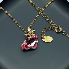 Diamond Sky Pendant Edge Rose With Swarovski Crystals