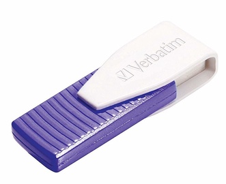 USB atmintinė Verbatim Store & Go Swivel Violet, USB 2.0, 64 GB