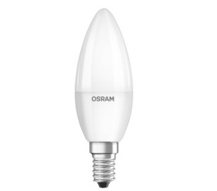 Spuldze Osram LED, B40, silti balta, E14, 4.9 W, 470 lm, 3 gab.