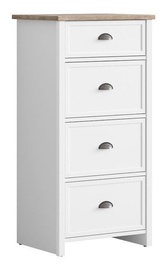 Black Red White Cannet 59x118cm White/Oak