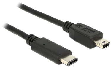 Delock Cable USB / USB-mini Black 1 m