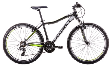 Dviratis Romet Rambler R6.1 JR 17" 26" Black Neon Green 19