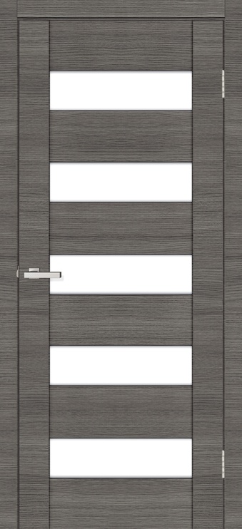 Полотно межкомнатной двери Cortex 04, универсальная, серый/дубовый, 200 см x 70 см x 4 см