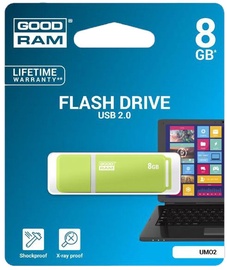 GoodRam UMO2 8GB USB 2.0 Green