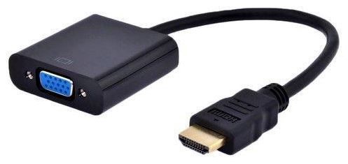 Адаптер Gembird HDMI to VGA HDMI Male, VGA Female, 0.15 м, черный