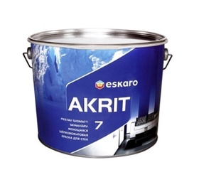 Seinavärv Akrit 20 valge poolmatt 9,5l
