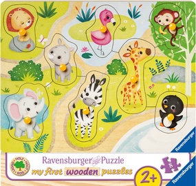 Пазл Ravensburger My First Wooden In The Zoo 036875, 8 шт.