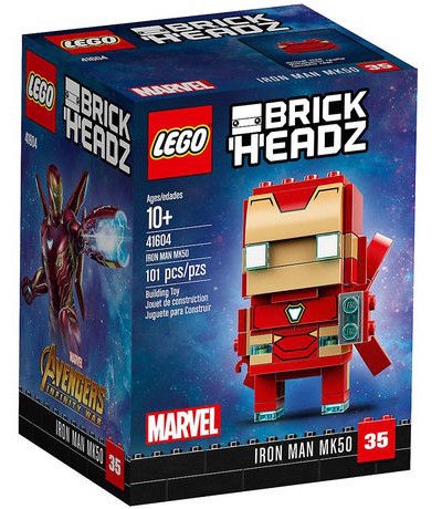 lego brickheadz iron man mk50