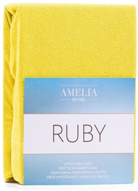 AmeliaHome Ruby Frote Bedsheet 160-180x200 Yellow 04