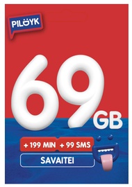 Pildyk pakuotė 69 GB