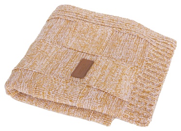 Ceba Baby Jersey Knitted Blanket 90x90cm Check Brown