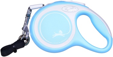 Automātiskā pavada Flexi New Comfort, zila/balta, 3 m