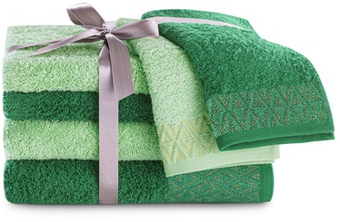Полотенце для ванной DecoKing Andrea, зеленый, 6 шт.