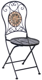 Saliekams krēsls Home4you Mosaic Metallic 38666, melna/pelēka
