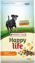 Сухой корм для собак Versele-Laga Happy Life Adult Beef Flavour, 3 кг