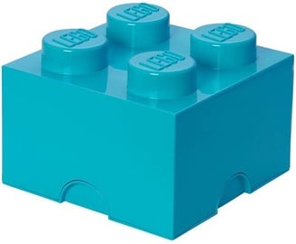 Конструктор LEGO Storage Brick 4 Knobs Medium Azurblue