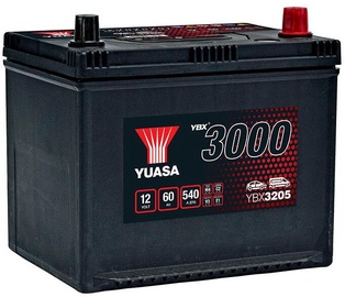 Аккумулятор Yuasa YBX3205, 12 В, 60 Ач, 540 а