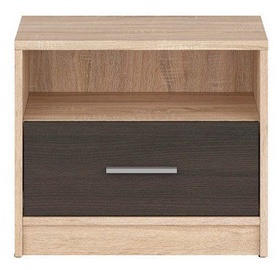 Naktinis staliukas Black Red White Nepo Plus Sonoma Oak/Wenge