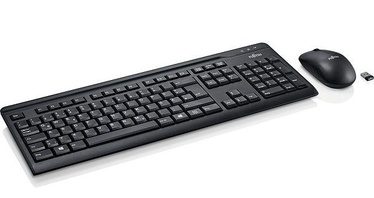 Fujitsu LX410 Wireless Keyboard And Mouse Set US Black