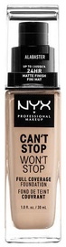 Tonālais krēms NYX Can't Stop Won't Stop CSWSF02 Alabaster, 30 ml