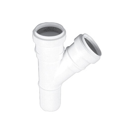 TREJGABALS IEKŠĒJAIS D50/50X87° BALTS PP (MAGNAPLAST)