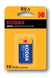 Батареи Kodak Max, 6LR61, 9 В, 1 шт.