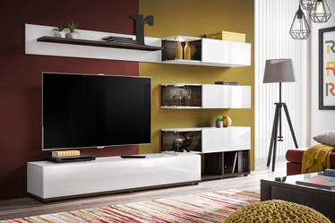 ASM Silk Living Room Wall Unit Set White/Perla Elm