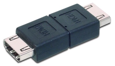 Adapteris Assmann HDMI female, HDMI female, juoda