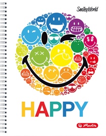 Herlitz Spiral Pad A4 SmileyWorld Rainbow 50002771