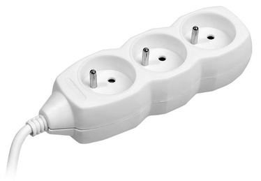 Tracer Power Cord 3 outlets White 3m