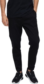 Audimas Cotton Tapered Fit Sweatpants Black 176/L