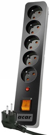 Acar Surge Protector X5 5 Outlet Black 3m